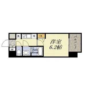 プレサンス西九条GATERISE【4階】の間取り