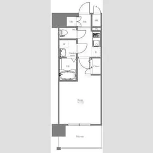 エスリード阿波座シティーウエスト【13階】の間取り