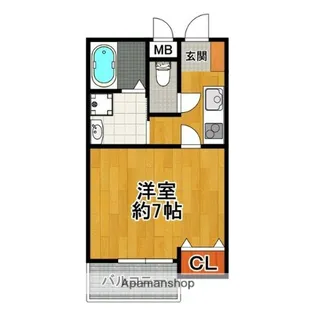 大阪府大阪市此花区伝法4丁目【アパート】の間取り