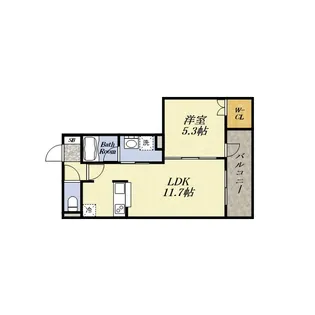 モクシオン大阪ベイ【2階】の間取り