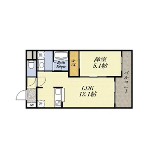 モクシオン大阪ベイ【2階】の間取り