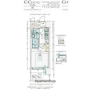 エステムコート難波WEST-SIDEVIIIエクシーナ【12階】の間取り