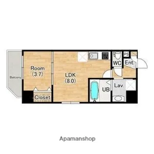 (仮称)ジーグランデ九条【6階】の間取り