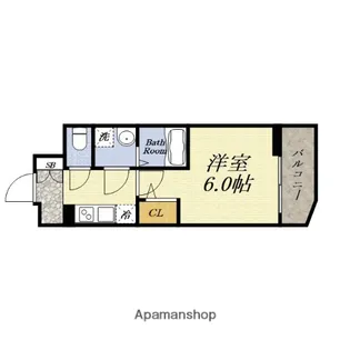 エスリード弁天町ノースプレミア【9階】の間取り