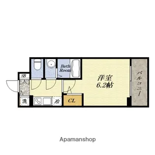 エスリード弁天町ノースプレミア【11階】の間取り