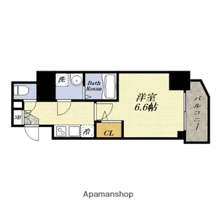 エスリード弁天町ノースプレミア【6階】の間取り