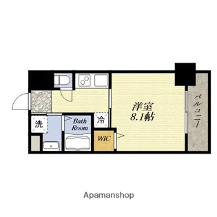 Louis Residence 弁天町【9階】の間取り