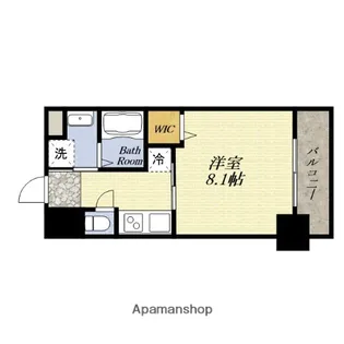 Louis Residence 弁天町【3階】の間取り