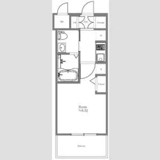 エステムコート難波WESTーSIDE Ⅳザ・フォース【3階】の間取り