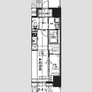 Alivis九条【13階】の間取り