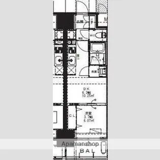 Alivis九条【13階】の間取り