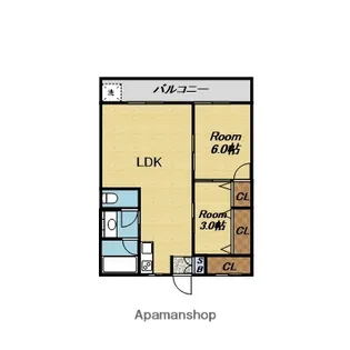 此花厚生年金住宅B棟【3階】の間取り