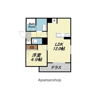 メゾン オピエデュパン【1階】の間取り