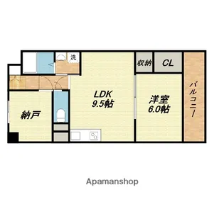 サントピア西九条【3階】の間取り
