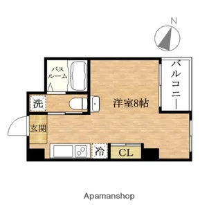 レオンコンフォート弁天町【8階】の間取り