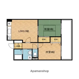 グレイスピア夕凪【4階】の間取り