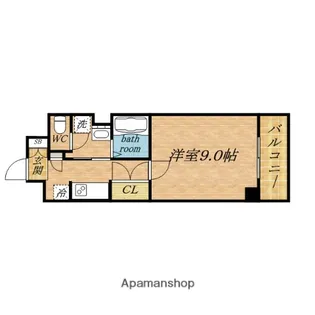 レジュールアッシュBENTEN【5階】の間取り