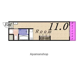 インザグレイス弁天町【4階】の間取り