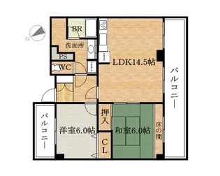 シティアリーナ阿波座西【9階】の間取り
