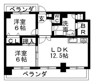 シティアリーナ阿波座西【10階】の間取り