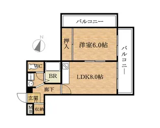 グレース大阪港【2階】の間取り