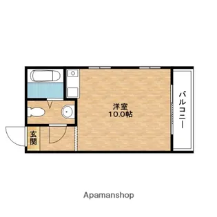 1Rの間取り画像