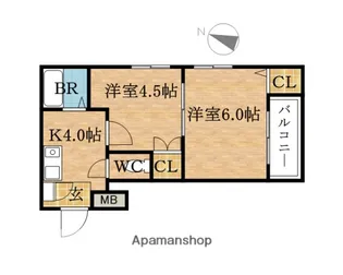 ハッピーパール【2階】の間取り