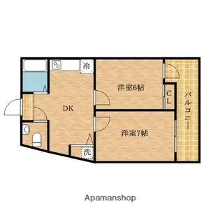 デイズハイツ港晴【8階】の間取り