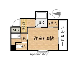 ドゥエル倉本【3階】の間取り