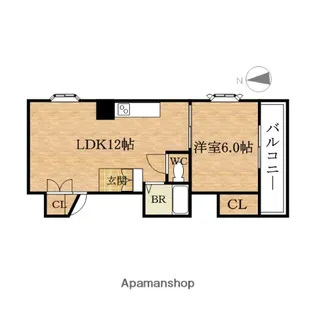 ドゥエル倉本【2階】の間取り