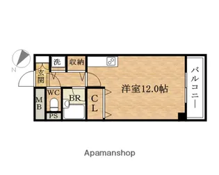 島之内八幡屋ビル【402号室】の間取り