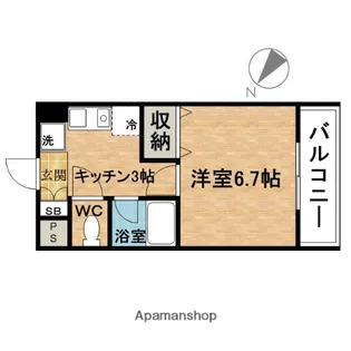 グランセピア【3階】の間取り
