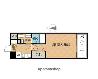 WILL DO 市岡【4階】の間取り