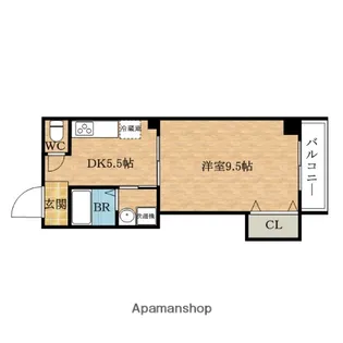 ヴィラ天保山【1階】の間取り