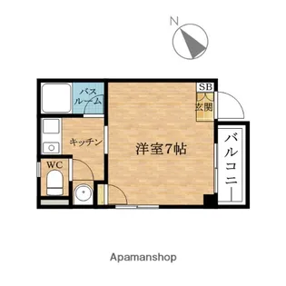 THECITY弁天町【2階】の間取り