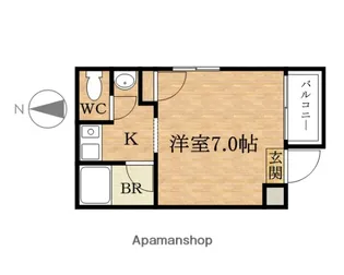 THECITY弁天町【1階】の間取り