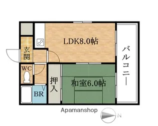 COSMO蓮井【6階】の間取り