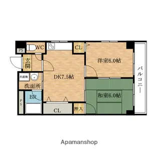 MOCO−06【2階】の間取り