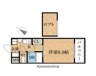 エステムコート難波WEST−SIDE大阪ドーム【2階】の間取り