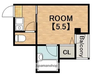 1Kの間取り画像