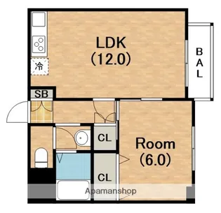 パークテラス【3階】の間取り