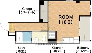 パラード天王寺【10階】の間取り