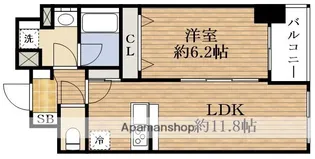大阪府大阪市天王寺区東上町【マンション】の間取り