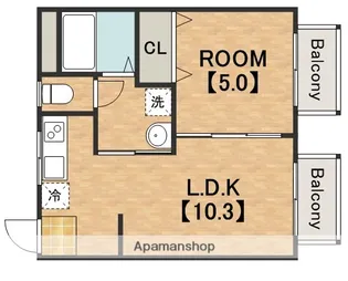 光洋マンション【2階】の間取り