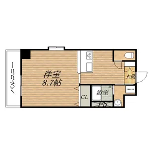 プレサンス心斎橋モデルノ【6階】の間取り