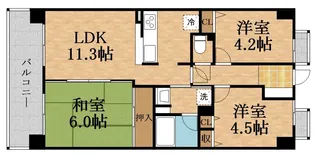 ヒューマンズ京橋壱番館【7階】の間取り
