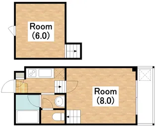カーサ東住吉【1階】の間取り