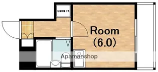 マンション輝【406号室】の間取り