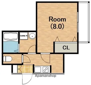 ヘーベル玉出東【1階】の間取り