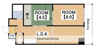レバンガ国分公園AP【3階】の間取り